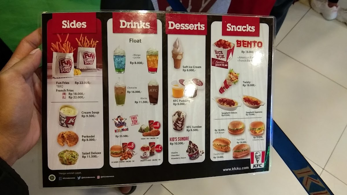Menu Kfc Manado Sudirman-2
